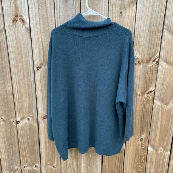 Eileen Fisher Sweaters - Eileen Fisher Italian Yarn Merino Wool Mock Turtleneck Sweater